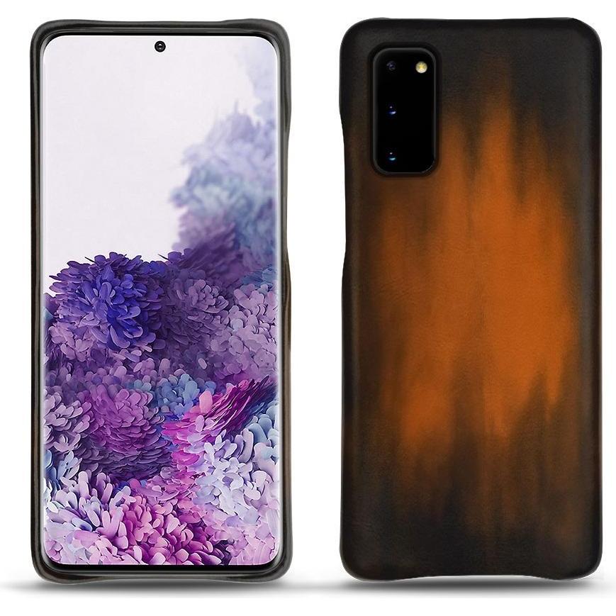 Noreve Lederschutzhülle (Samsung Galaxy S20), Smartphone Hülle, Braun