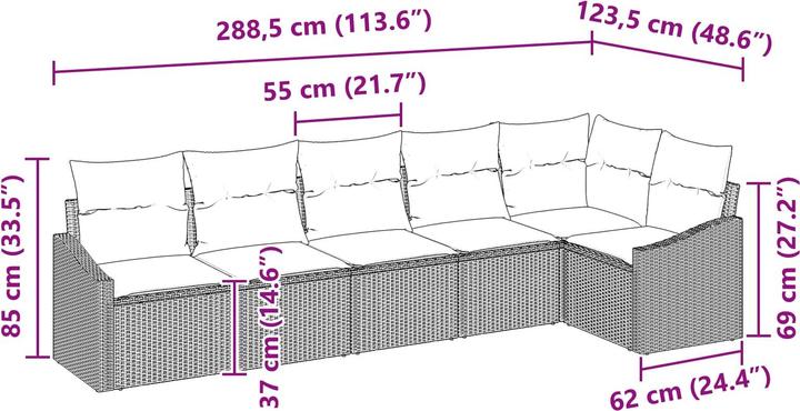Produktbild vidaXL Gartensofa-set