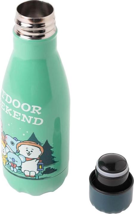 Actual product image BT21 Grupo Erik Official Merchandise Metal Hot & Cold Bottle 260ml - 9 Oz (0.26 l)