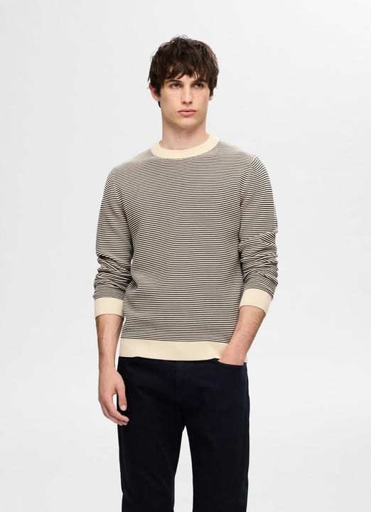 Immagine prodotto Selected Homme Maglia con scollo rotondo a righe (XXL)