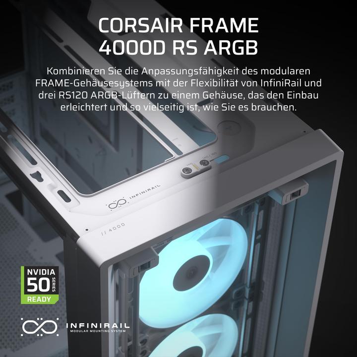 Actual product image Corsair Frame 4000D RS ARGB (Mini-ITX, ATX, E-ATX, mATX)