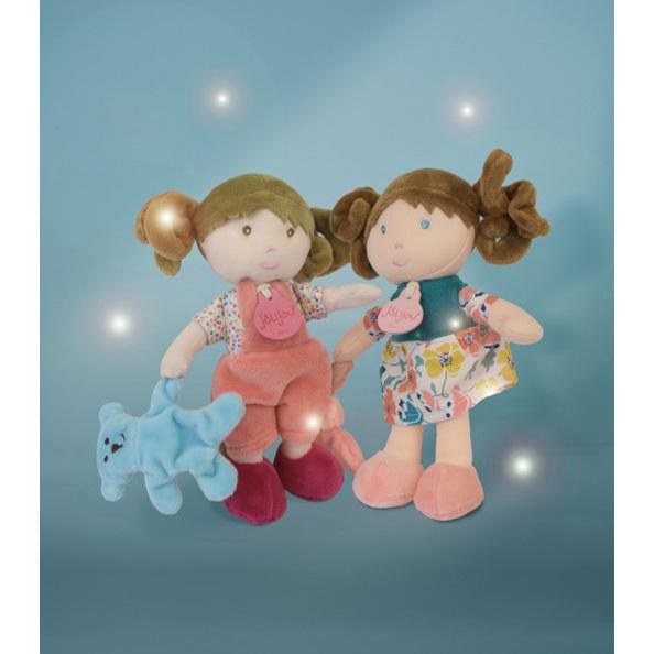Produktbild Doudou et Compagnie Schmusepuppe Blumenkleid 20cm