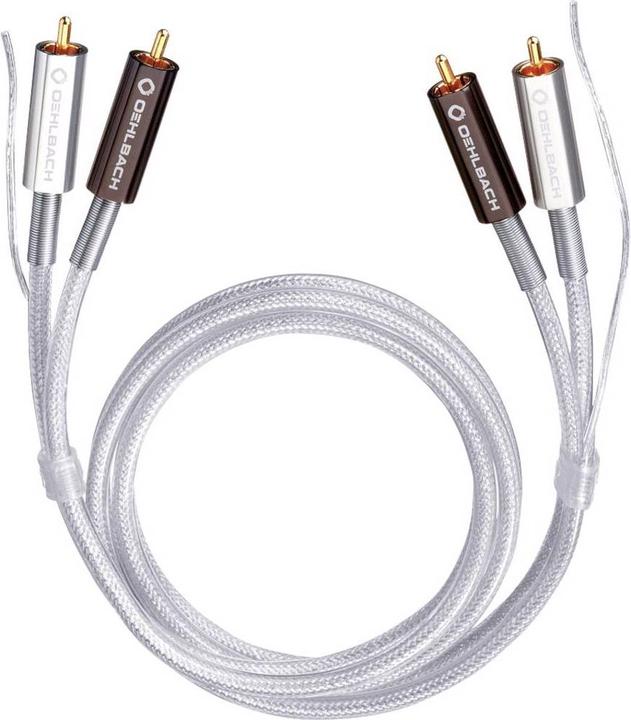 Produktbild Oehlbach Audio Anschlusskabel Cinch (2x Stecker 2x Stecker) 0.50 m vergoldete Steckkontakte Silver Express (0.50 m, Cinch)