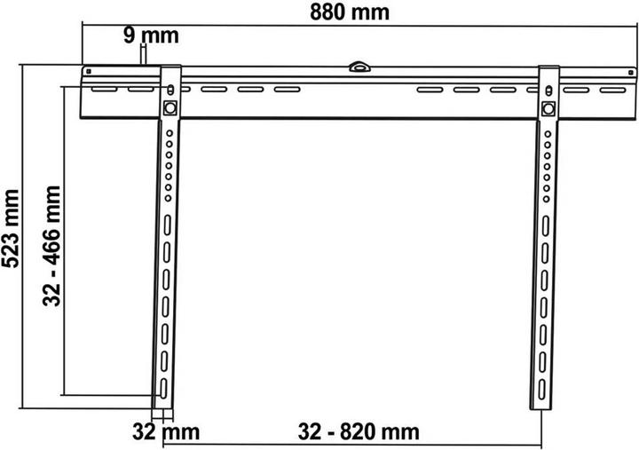 Actual product image myWall TV wall mount 94.0 cm (37) 177.8 (70) Rigid (Wall, 70", 65 kg)