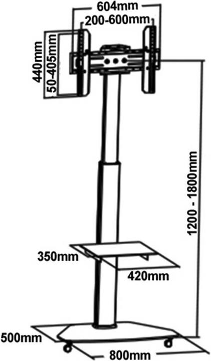 Produktbild myWall HP 1 DWL (Universal, 70", 40 kg)