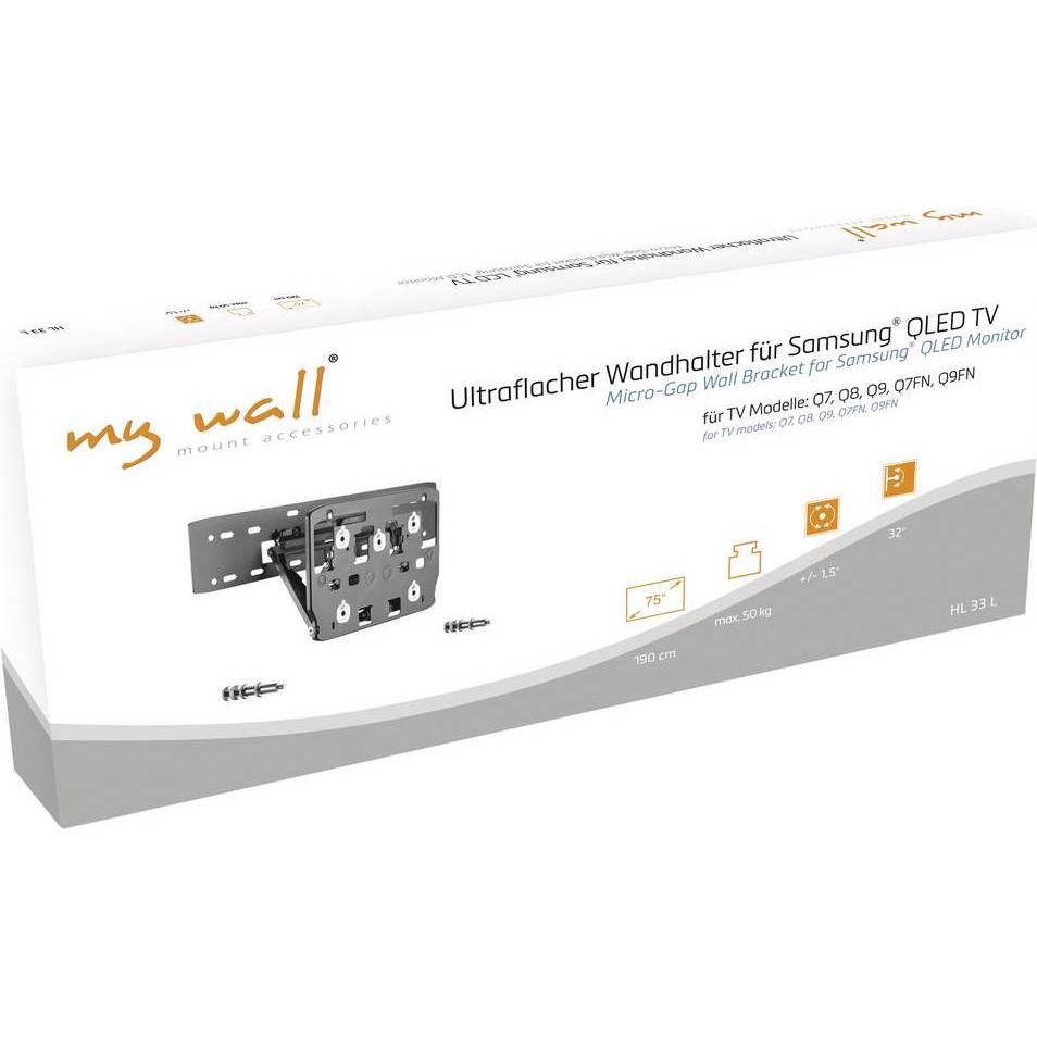 Thumbnail - myWall TV Wandhalterung Neigbar+Schwenkbar, Rotierbar (Wand, 75", 50 kg), TV Wandhalterung, Schwarz