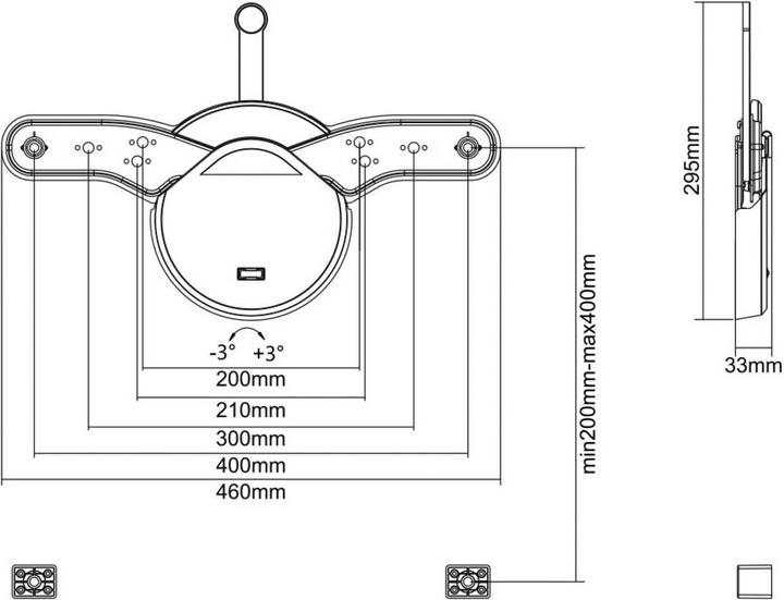 Image du produit myWall Support mural TV orientable (40 kg)