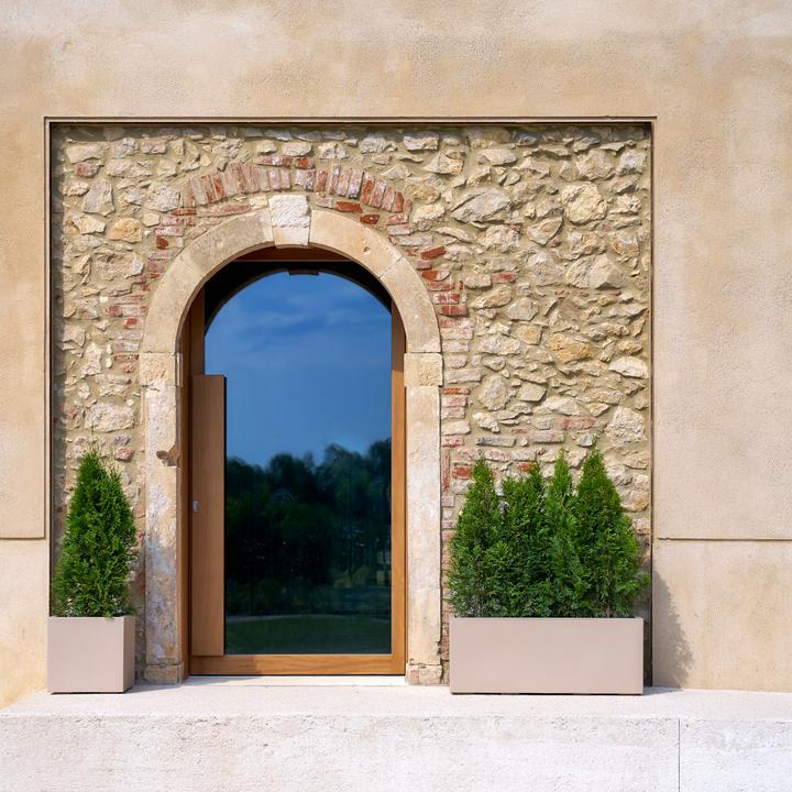 Produktbild Euro3plast Pflanzkübel Kebe 40 x 40 cm dune Greener, mit Rollen und Bewässerung (39.50 cm)