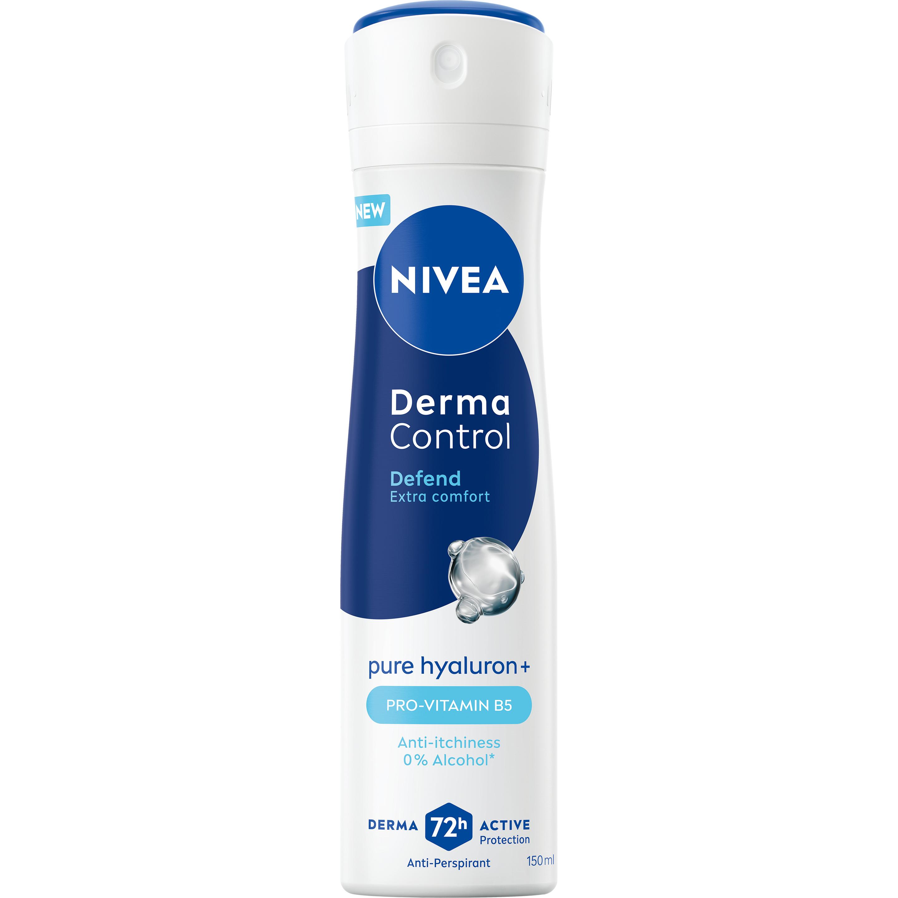 Nivea Donna Deodorante, Derma Control Defend Antiperspirant Spray 150Ml (Getto Vaporizzato)