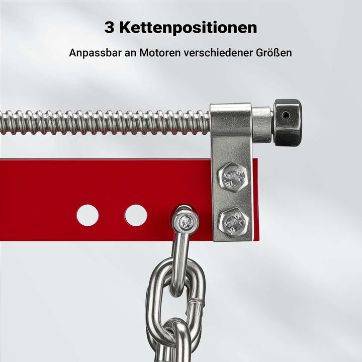 Produktbild Wiltec 900kg Balancierer Positionierer Motorkran Werkstattkran Hebekran Traverse Kran (300 mm)