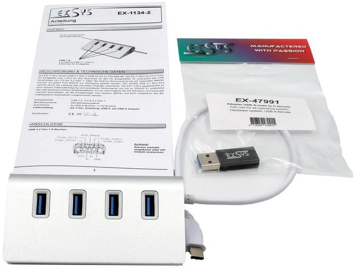 Produktbild Exsys EX-1134-2 (USB-A, 4 Ports)