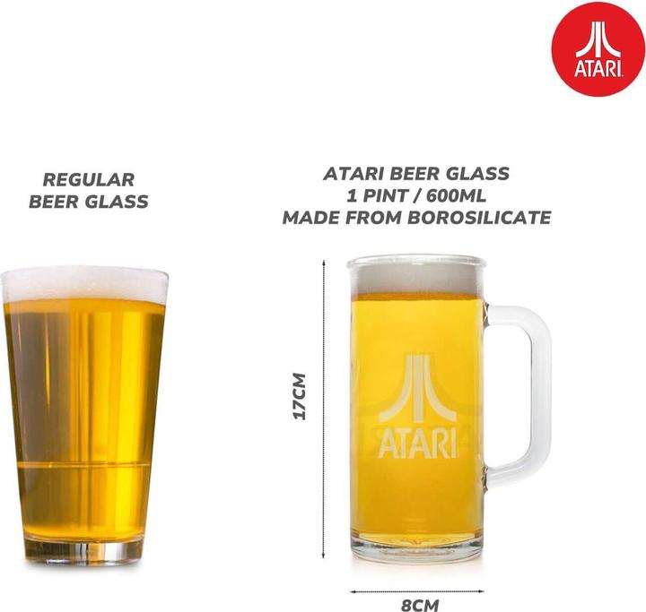 Produktbild Thumbs Up Official Atari Beer Glass - 1 Pint / 600ml (0.60 l, 1 x)