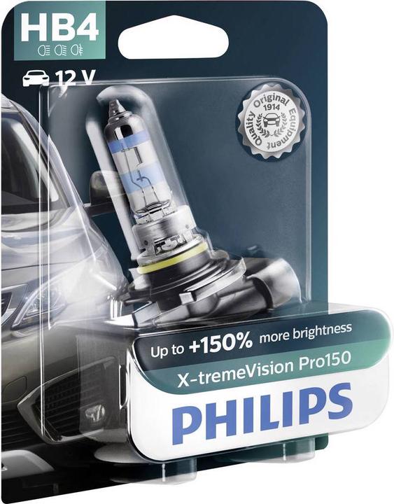 Actual product image Philips Halogen bulb headlight lamp HB4 X treme Pro150 (HB4)