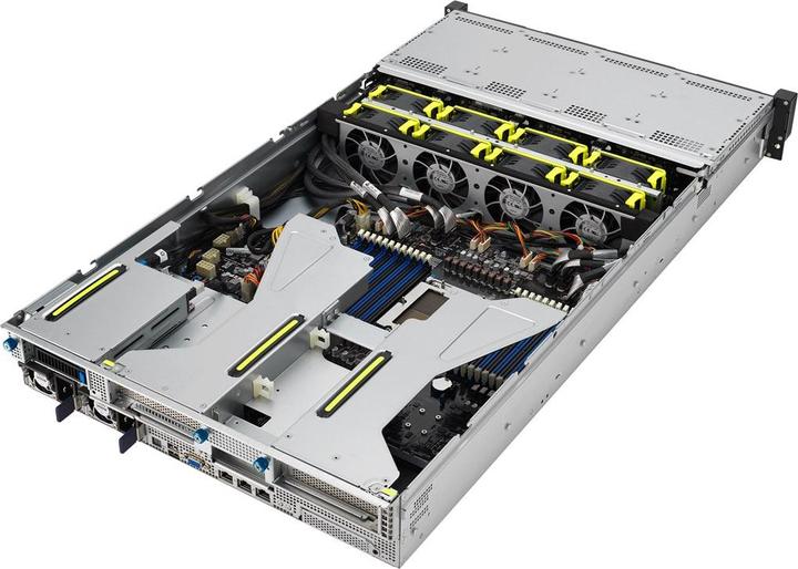 Actual product image ASUS Server RS521A-E12-RS12U/1G/1.6kW/12NVMe/FAN/RH/OCP/GPU (Rack Server)