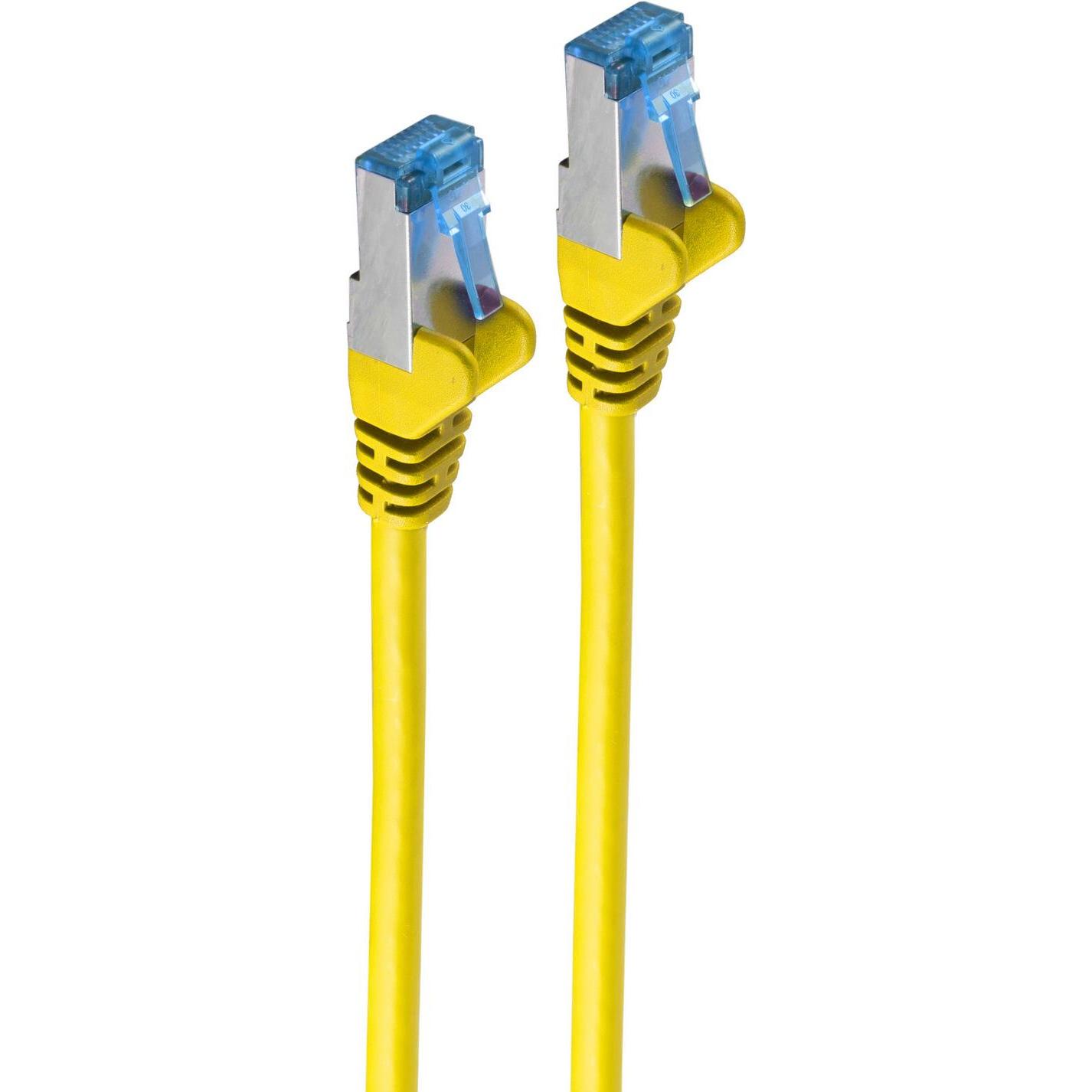 Shiverpeaks -BASIC-S--Netzwerkkabel-Patchkabel, cat 6A, S/FTP, PIMF, gelb, 7,5m (S/FTP, CAT6a, 7.50 m), Netzwerkkabel
