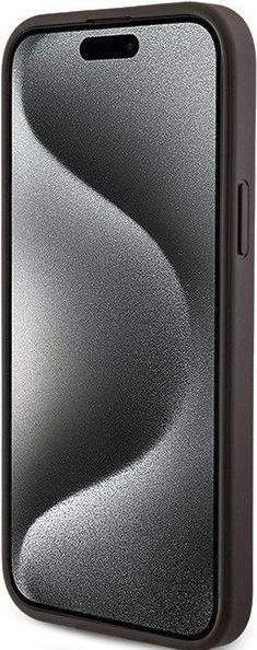 Produktbild Guess GUHMP14SG4GFRW iPhone 14 / 15 / 13 6.1" brązowy/brown hardcase 4G Collection Leather Metal Log (Apple iPhone 14)