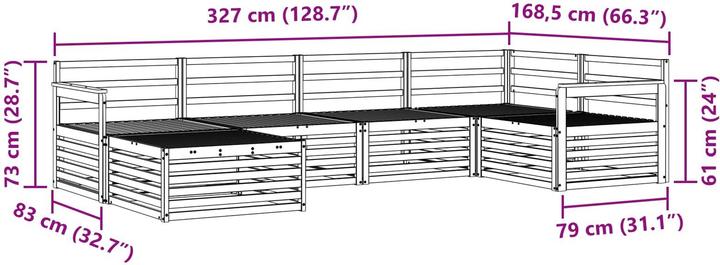 Produktbild vidaXL Outdoor-Sofa