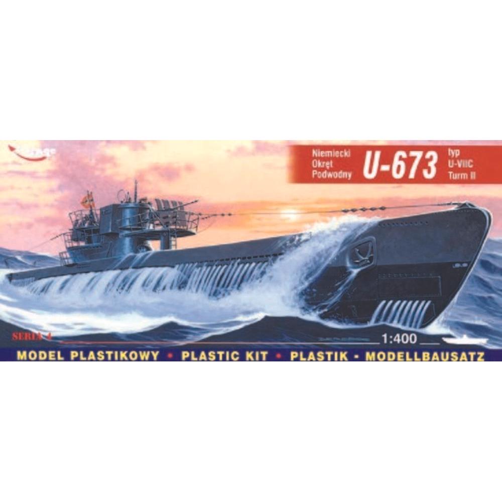 Mirage Hobby Deutsches U-Boot U 673 Typ VII C Turm II