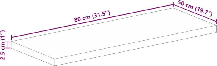 Immagine prodotto vidaXL Tischplatte (80 x 50 cm)