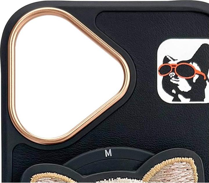 Produktbild Audi Nimmy Glasses Cool Dog MagSafe case for iPhone 16 black (Apple iPhone 16)