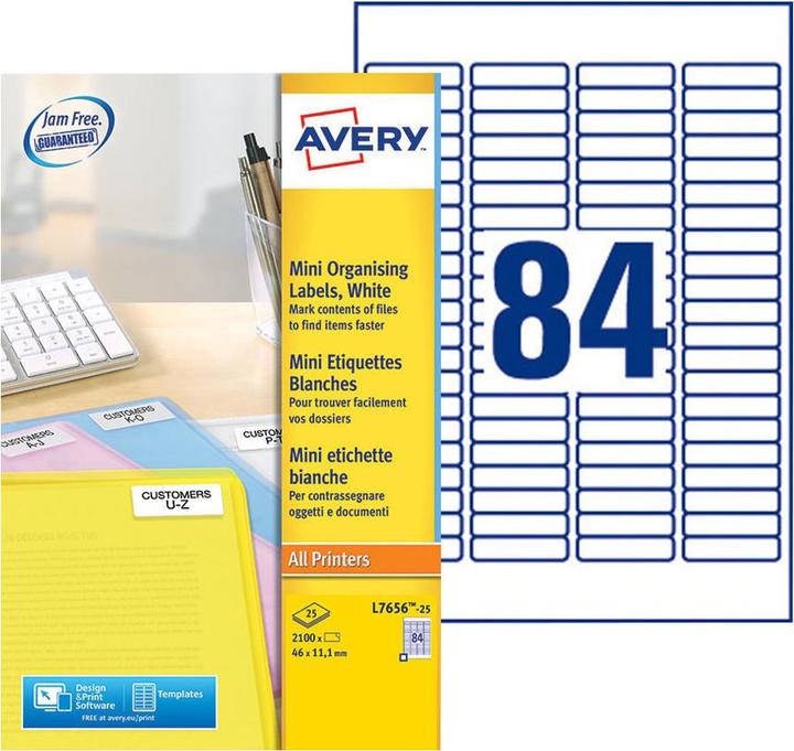 Image du produit Avery Mini-étiquettes d'organisation