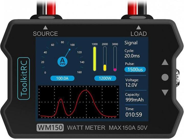 Actual product image Toolkitrc Battery tester WM150 Advanced Watt & Power Meter