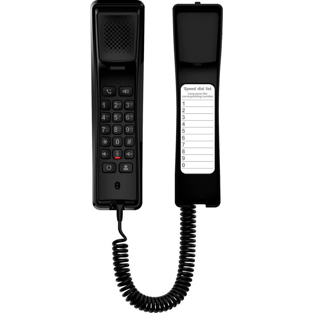 Alcatel Schnurgebundenes Telefon, VoIP Temporis 10IP VOIP, schwarz, Telefon, Schwarz
