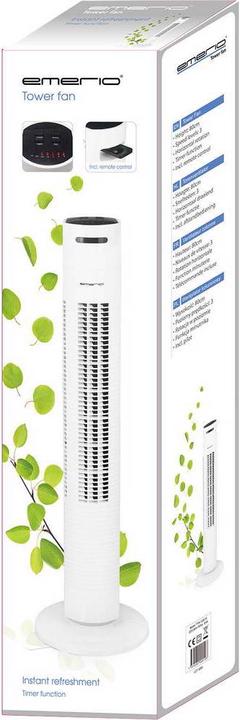 Actual product image Emerio Tower fan, 3 speed, timer remote control (55.70 dB)