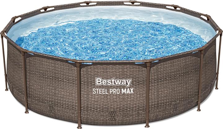 Bestway Baseinas support pompe rotin + filtre + échelle 366x100 cm (56709) (366 x 100 cm)