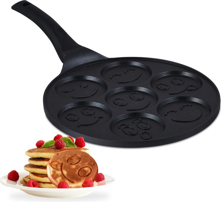 Actual product image Relaxdays Pancake pan (2.65 cm, Crêpe pan, Aluminium)