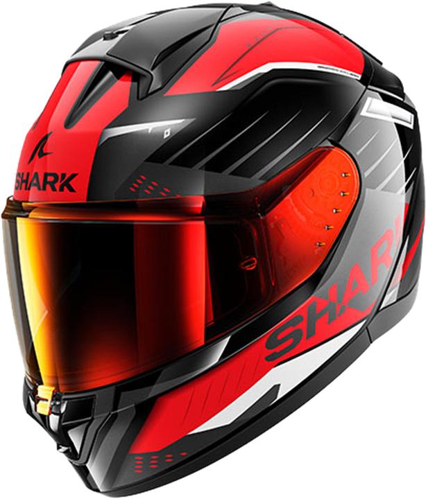 schwarz-rot metallic