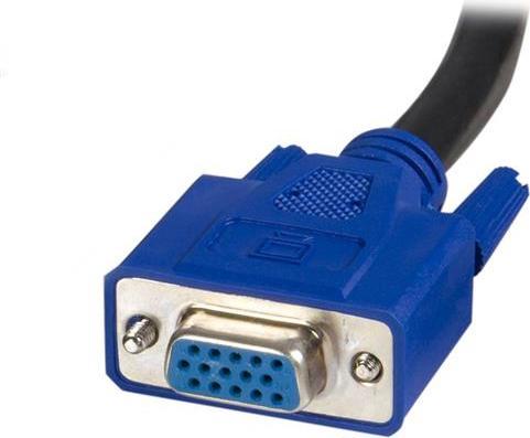 Produktbild StarTech KVM Kabel USB VGA für KVM Switch 1,8m - Kabelsatz für KVM Umschalter 2x USB A/B Stecker 2x VGA St...