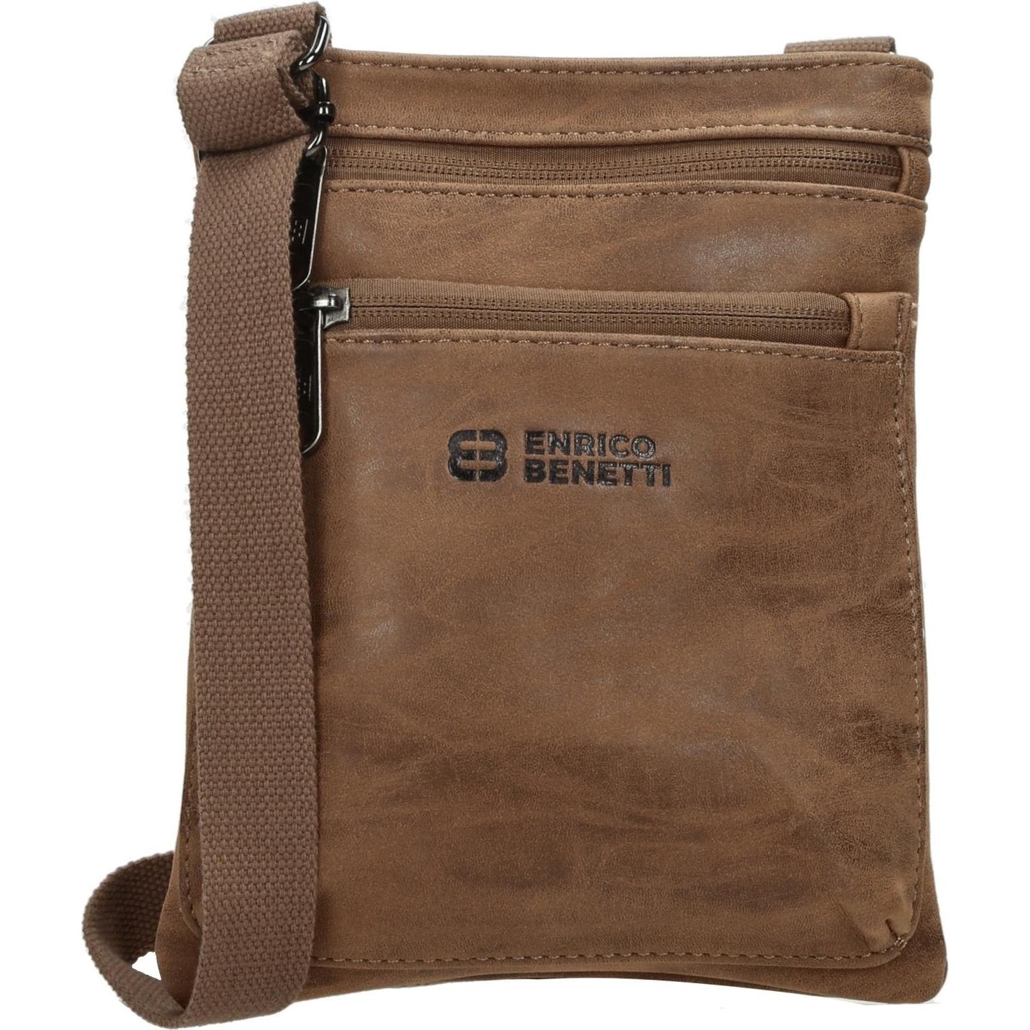 HTI-Living, Handtasche, Schultertasche Herren Kunstleder Camel, Braun