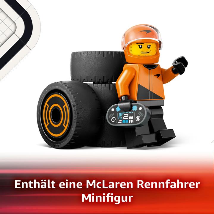 Immagine prodotto LEGO F1 Rennfahrer mit McLaren Rennauto (60442, LEGO City)