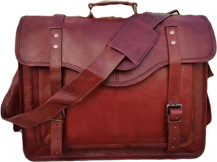 Immagine prodotto Only-Bags.Store Borsa messenger in pelle, borsa per computer portatile personalizzata, borsa da uomo a cartella