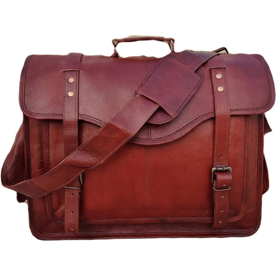 Leder-Messenger-Tasche, Personalisierte Laptop