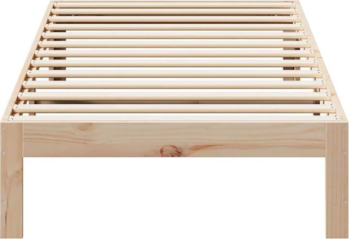Produktbild vidaXL Massivholzbett ohne Matratze Weiss 180x200 cm Kiefernholz Bettrahmen (180 x 200 cm)