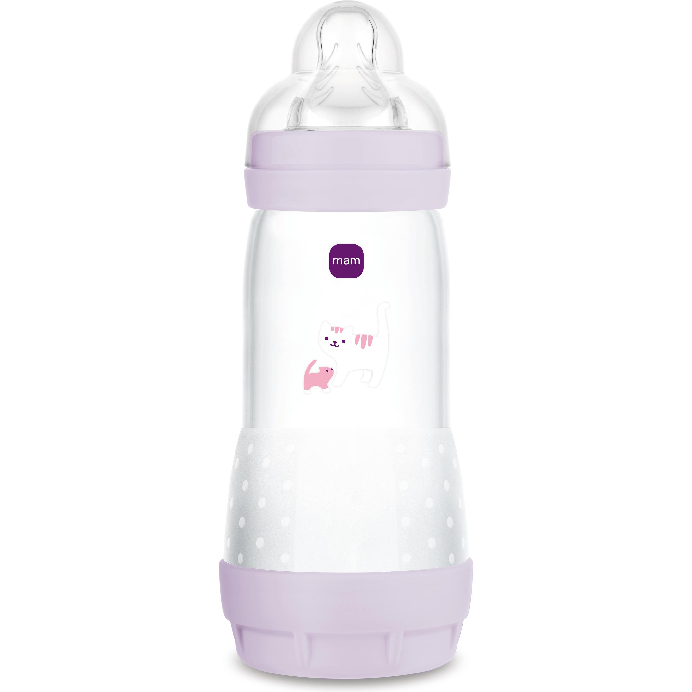 MAM, Biberon, - Easy Start Anti-Colic Bottle - Pink - 320ml (320 ml)