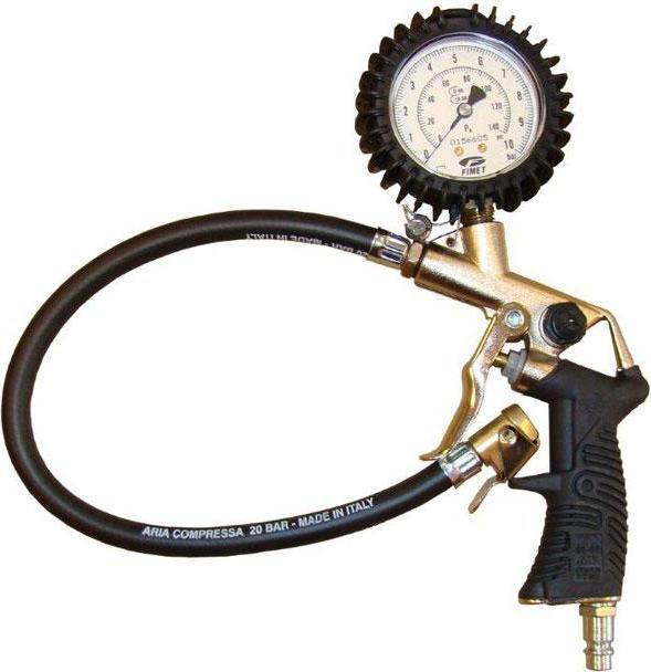 BETA PISTOLET DO POMPOWANIA Z MANOMETREM OPON ZAKRES 0-10 BAR, 25/D-RB 15, SKALA W BAR/PSI