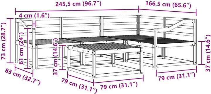 Produktbild vidaXL Outdoor-Sofagarnitur