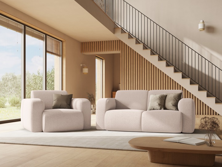 Actual product image Micadoni Sofa, "Molino", 2 Seats, 170x95x72Made in Europe (2 person sofa, 3-seater, 4-seater)