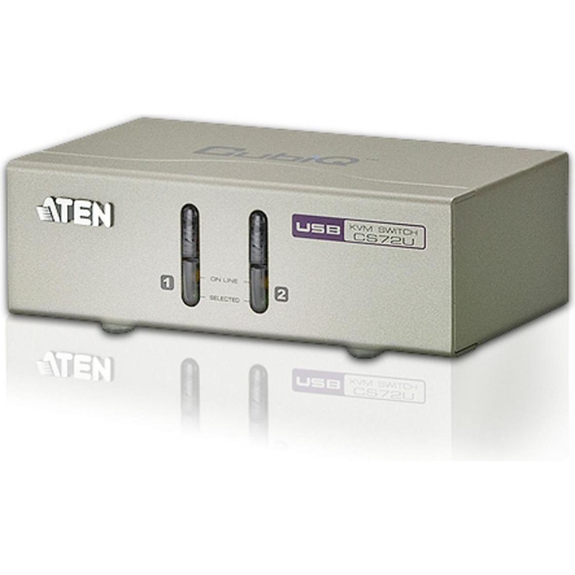 Aten Switch KVM CS72U, Switch KVM, Grigio
