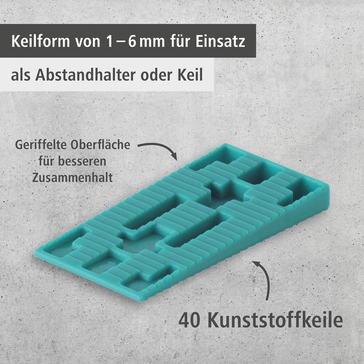 Actual product image wolfcraft 40 spacer wedges 58x30mm (Gore)