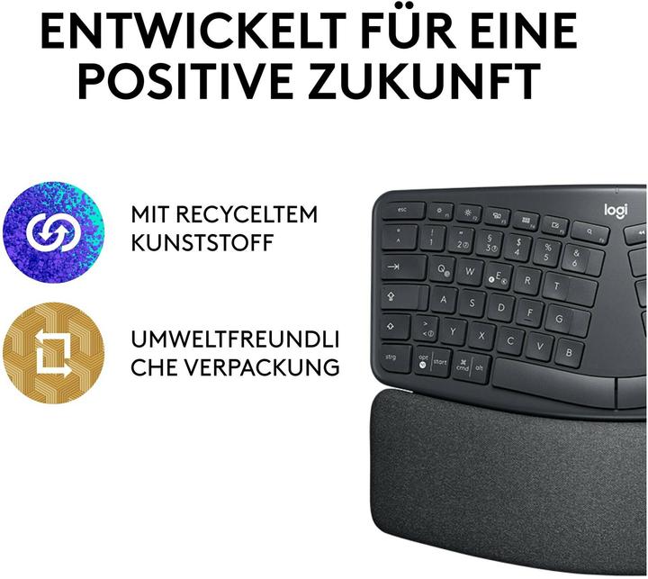 Produktbild Logitech Ergo K860 (Englisch International, Kabellos)