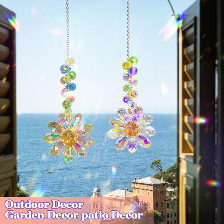 Productafbeelding Alopini Suncatcher kristal raam, 6 stuks zon kralen hanger decoratie, raamdecoratie opknoping