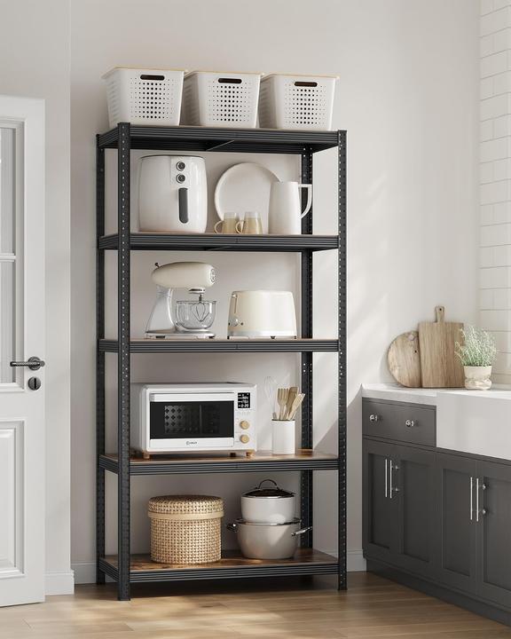 Actual product image Songmics Heavy-duty shelving GLR050B11 black, brown 100.0 x 50.0 x 200.0 cm