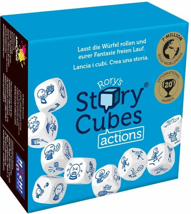 Productafbeelding Rory's Story Cubes Rory's verhaalblokjes: Acties (Frans, Italiaans, Duits)
