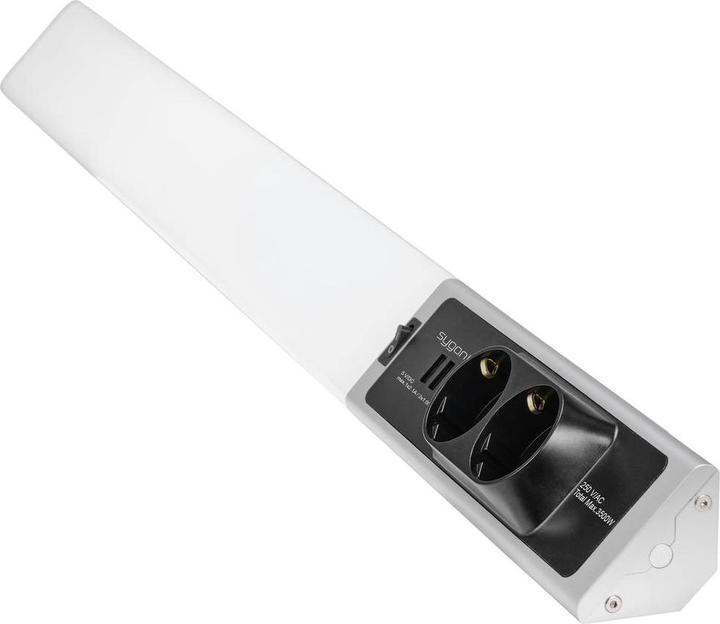 Produktbild Sygonix LED-Unterbauleuchte SMD LED 18W Neutralweiss Silber, Weiss