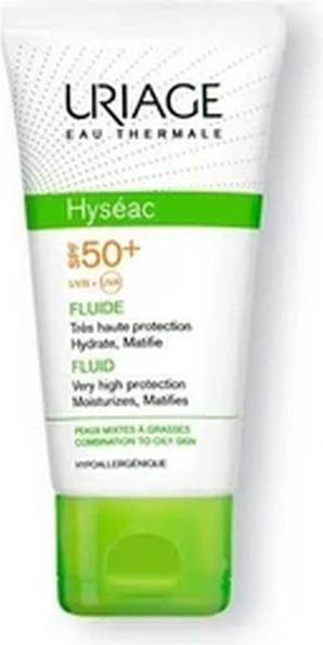 Image du produit Uriage Fluide Hyséac (Crème solaire visage, SPF 50, 50 ml, 77 g)
