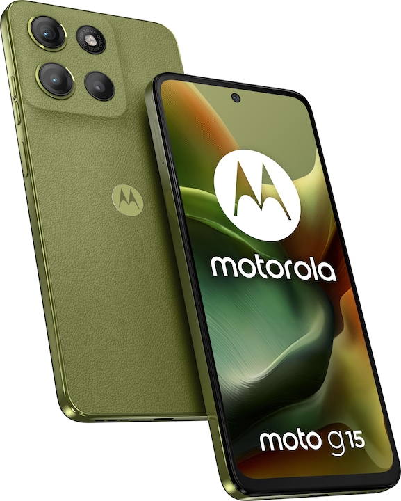 Produktbild Motorola moto g15 (128 GB, Iguana Green, 6.72", Dual SIM, 50 Mpx, 4G)